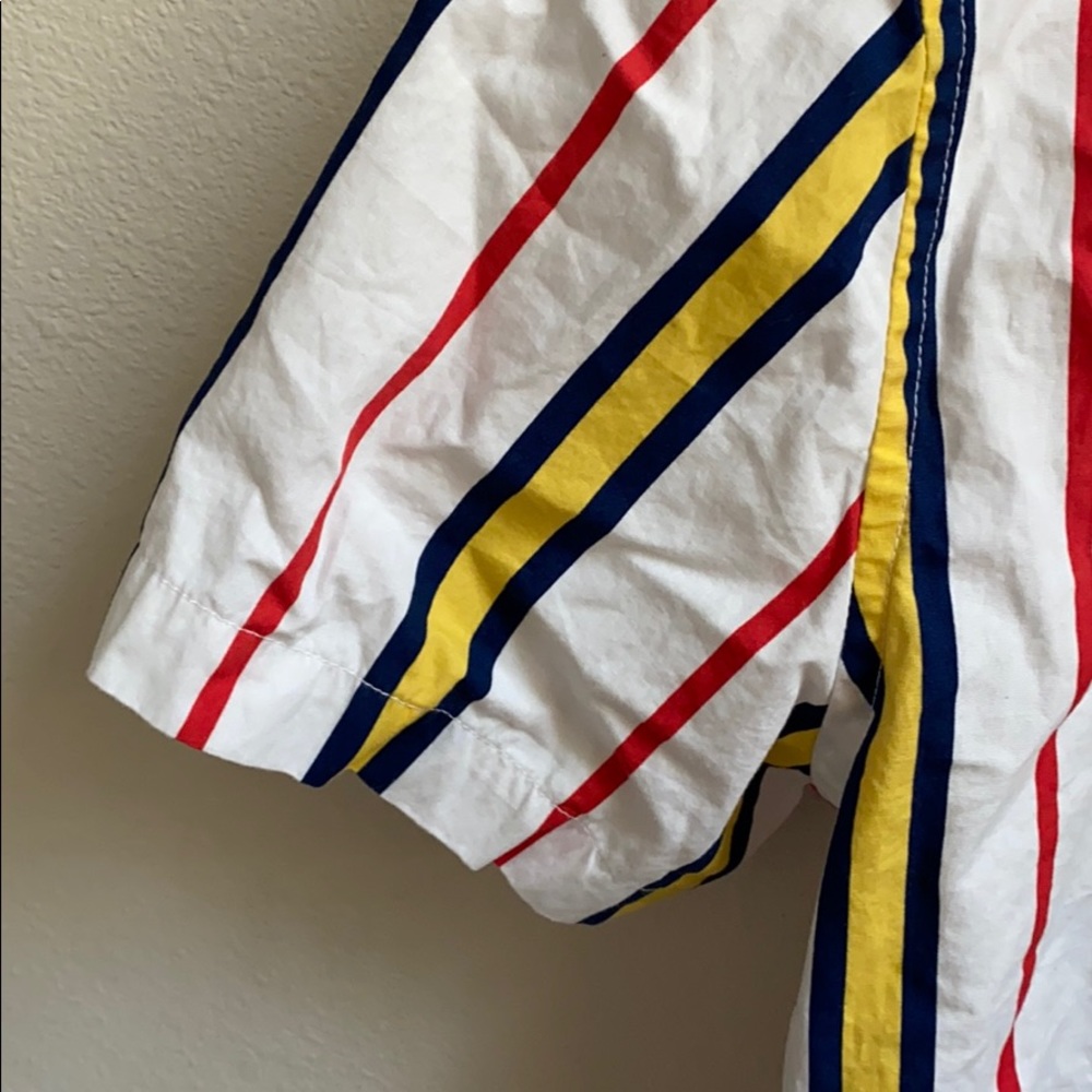 White Shirt with Stripes - Men's Large - Picture 6 of 6